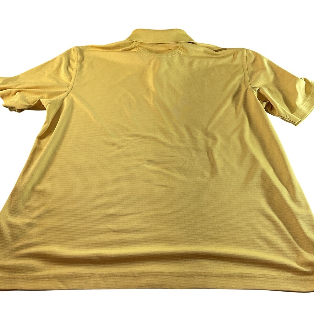 Greg Norman Polo Shirt Mens L Yellow Excellent ML75 Play Dry Short Sleeve Golf - Picture 1 of 5